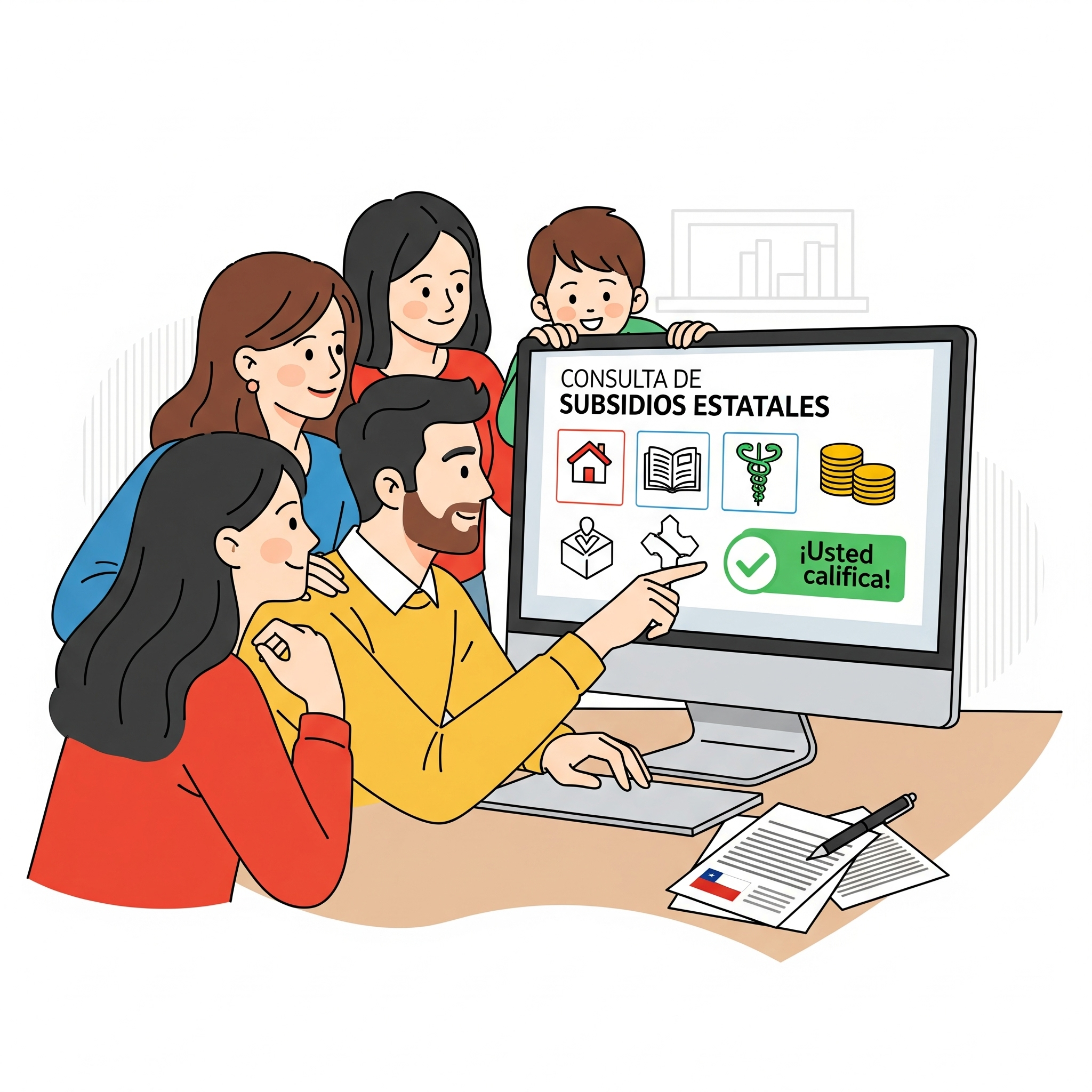 Cómo saber si califico para un subsidio o ayuda económica en Chile